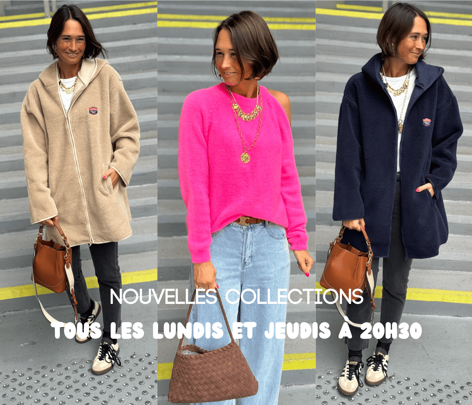 mode femme nouvelle collection automne femmes enceintes classe et chic robes longues, baskets SUN28 , robes habillées, sequins, sweats, tendance mode